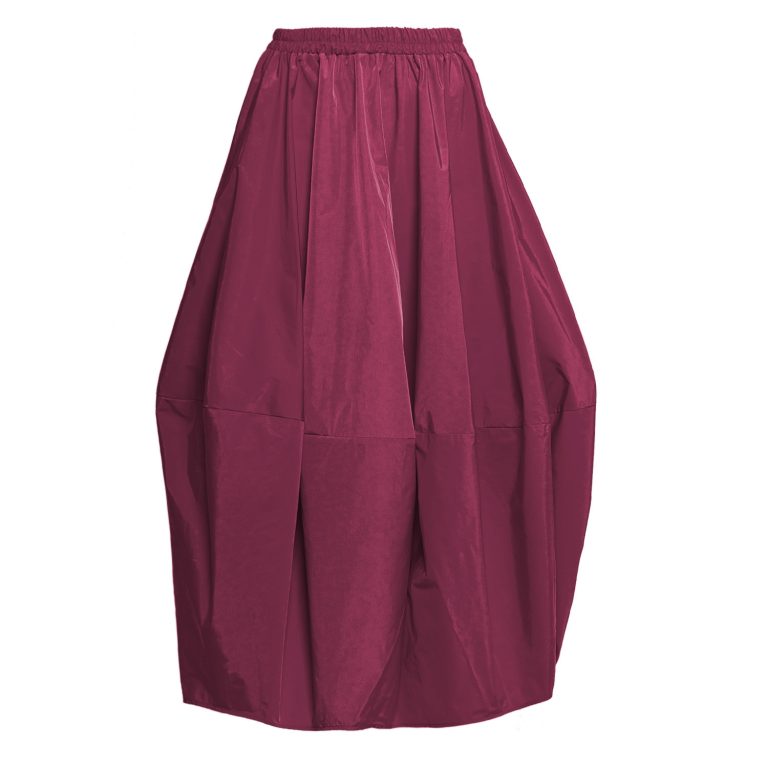Imperial Skirt in Bordeaux Taffeta