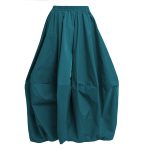 Imperial Skirt in Teal Taffeta