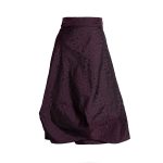 Wrapped Skirt in Purple Animal Print