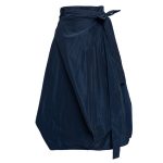 Wrapped Skirt in Navy Taffeta