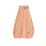 Wrapped Skirt In Caramel Viscose