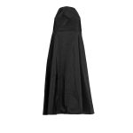 Bell Dress Short in Black Taffeta