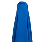 Bell Dress Short in Blue Taffeta