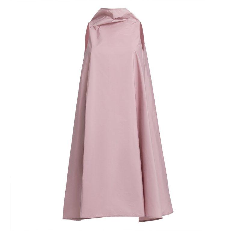 Bell Dress Short in Soft Pink Taffeta