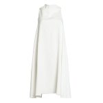 Bell Dress Short in White Linen