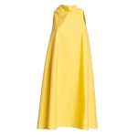 Bell Dress Short in Yellow Cotton