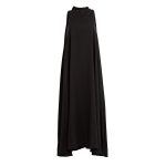 Bell Dress Long in Black Linen