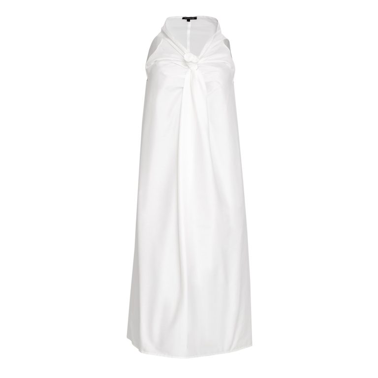 Rosebud Dress in White