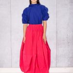 Imperial Skirt in Magenta Taffeta