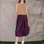 Wrapped Skirt in Purple Animal Print