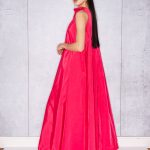 Bell Dress Long In Strong Pink
