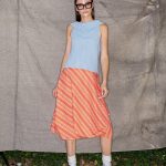 Wrapped Skirt in Small Orange Dots