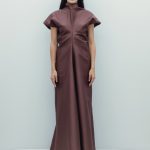 Rochie Wai din bumbac maron